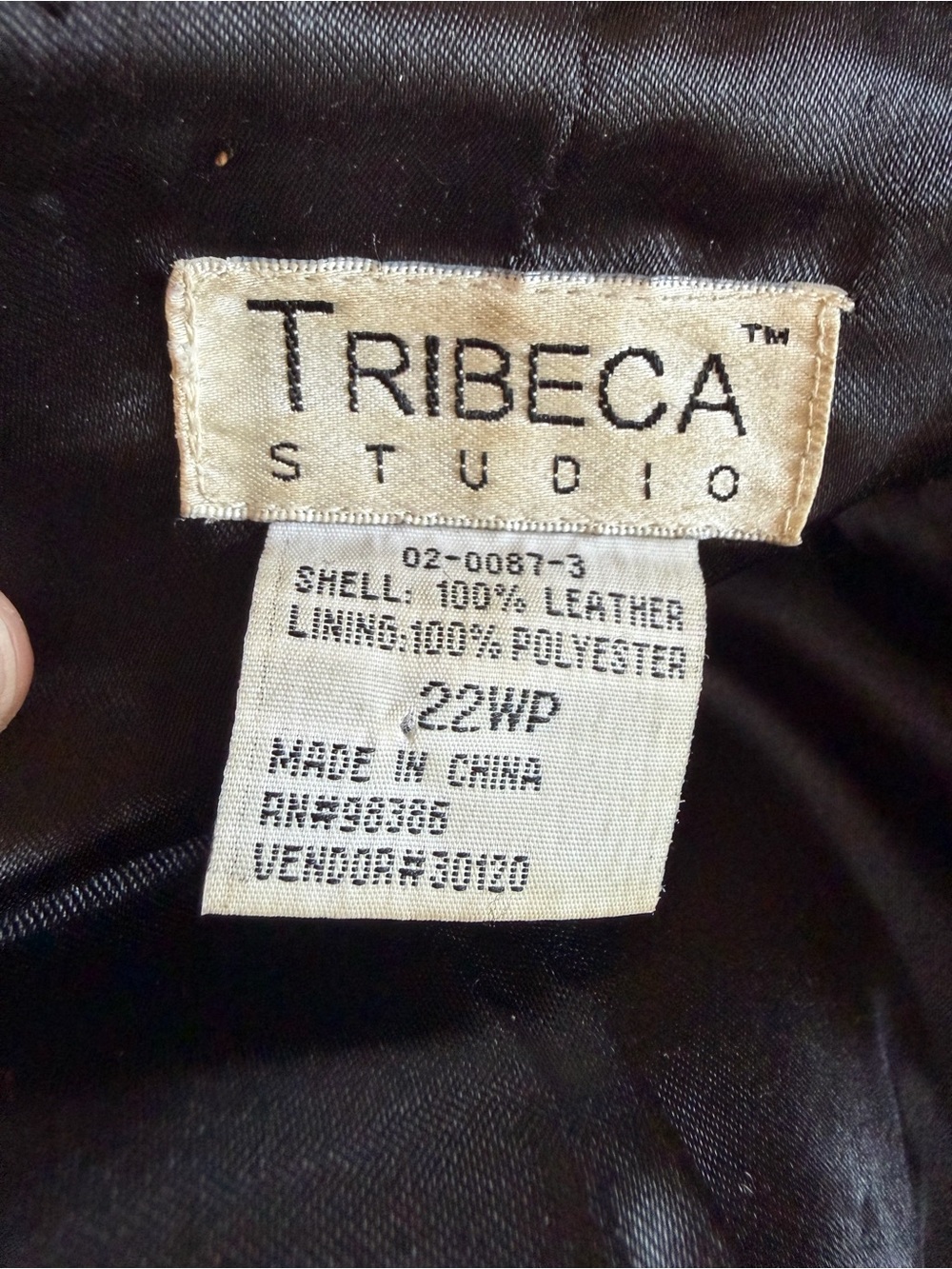 Tribeca Studio Women's Black Leather Zip-Front Jacket - Picture 4 of 8